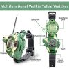 Walkie Talkies Watch; Spy Watch Army Toys For Kids Age 8-12; 7 In 1 Digital Watch Walkie Talkies; Two-Way Long Range Transceiver With Flashlight; Cool