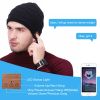Men Gifts; BT Beanie Hat With Light; Men's Winter Hat With LED; Sports Cap With Headphones For Outdoor; Warm Fleece Hats Gift For Christmas