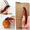 Mini Pocket Knife, Tactical Knife With Necklace And Clip, Cool Small Tool, Lightweight Practical Knife, Linear Lock
